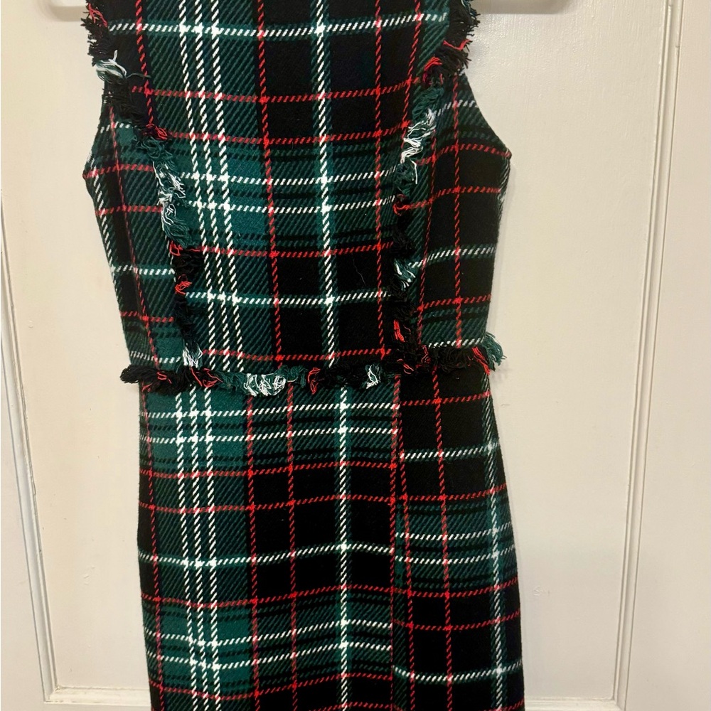 Gianni Bini Green Red Plaid Dress - Picture 5 of 10